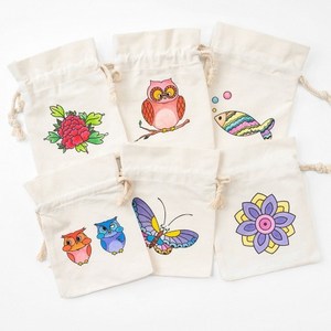 복주머니 만들기 전통 공예 복조리 꾸미기 가방 천 코튼 면 채색 무지 조리개 파우치 돌봄 교실 초등 행사, 무지(이벤트)