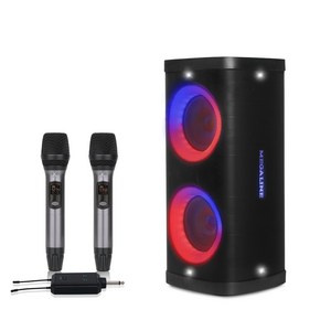 MPT620HH MPT-620HH 300W 블루투스 이동식앰프 충전식앰프 휴대용 행사 버스킹 LED조명 2CH무선마이크