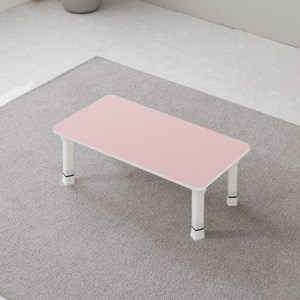 이반가구 접이식 칼라테이블 5단높이조절다리 좌식 다용도 책상 공부상 다과상 티테이블 사이드테이블, 800x400, 핑크