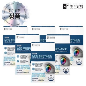 [한미양행 공식처]한미양행 루테인지아잔틴 눈 피로 노안 영양제 500mg, 30캡슐, 6개