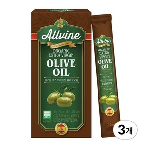 올바인 유기농 엑스트라버진 올리브오일 스틱, 3개, 140g