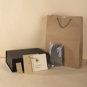 청청이 특별한 선물 포장박스 세트, 블랙, 1개