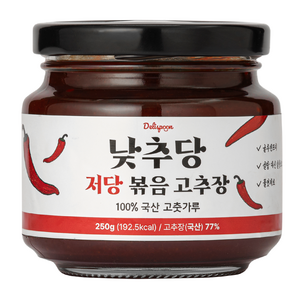 델리스푼 낮추당 저당 볶음 고추장, 1개, 250g