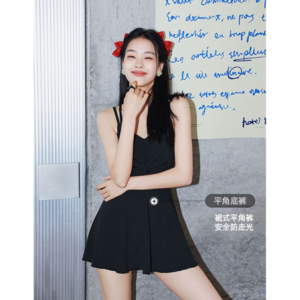 모노원 끈나시 비키니 원피스 수영복 모노키니 블랙
