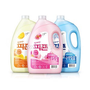 피죤 섬유유연제(핑크로즈/블루 비앙카/옐로미모사) (2500ml) 1BOX(4ea), 피죤 옐로미모사 2500ml, 4개, 2.5L