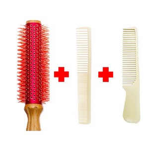 차미오 가시 롤빗 깡포킹 열판 드라이롤 뿌리볼륨 대왕 롤브러쉬, 포킹(열판x), 7호(65mm), 1개