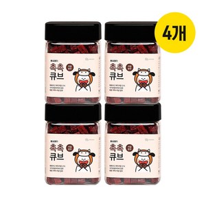 뽀시래기 촉촉큐브 강아지 간식, 한우, 180g, 4개