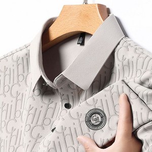 남성 여름 면 카라반팔티 패턴카라반팔 5색상