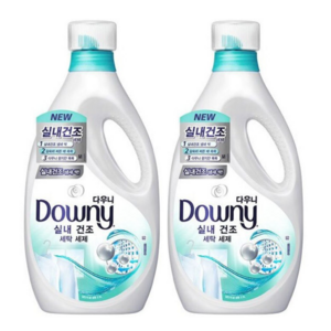 다우니 실내건조 세탁 세제 액체형 액상세제 본품, 2L, 2개
