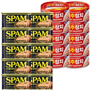 CJ 스팸 200g 10개+사조 고추참치 100g 10개, 1개