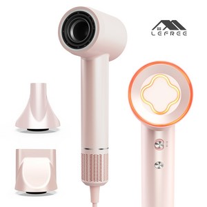 Lefree 네잎클로버 음이온 고속 헤어드라이어 드라이기 미니드라이기 휴대용미니드라이기여행용, 핑크