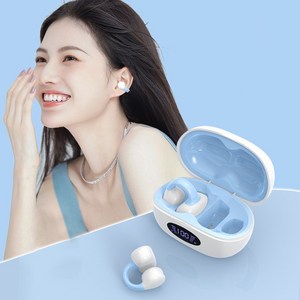 Fowod 무선 골전도 블루투스 이어폰, 파란색