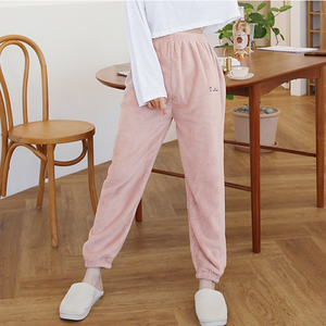 픽미나우 기모 잠옷바지 수면 극세사 2P