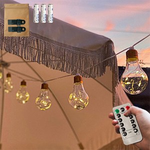 OKLM 캠핑알전구 USB+건전지 겸용, 멀티타입, 골드 L, 6m