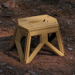 접이식 스툴 체어 발받침 풋스툴 캠핑 의자 폴딩, 대형 DESERT, 1개
