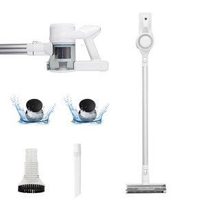 cleanmaxx 무선청소기 초경량 가정용 진공청소기, 화이트