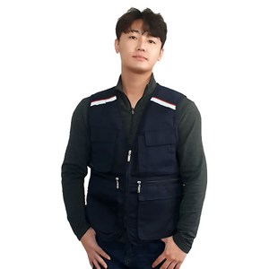 에이스유니폼몰 빅히트 조끼 1+1 메쉬 작업조끼 4색 네이비 형광 다크그레이 블루