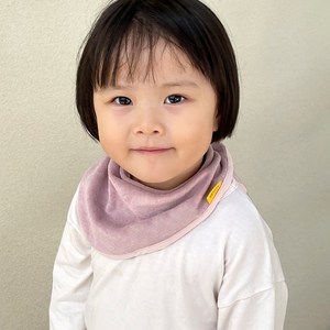 소아베 순면 타올 테리빕 스카프빕 아기 턱받이 침받이 선물포장, 1개, 1매, 핑크