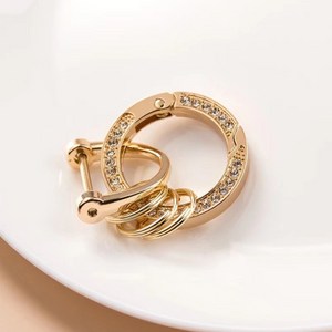 튜모 자동차 큐빅키링 골드 실버 키링, 큐빅 오링 (골드)