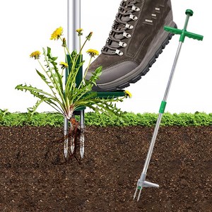 페달형 잡초 제거기(농기구 마당잡초제거기 민들레뽑기 잡초제거 기구 도구), 페달형 잡초 제거기, 1개