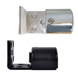 자동문 하부가이드 유리문 슬라이딩도어 부속 이탈방지 문고정 미닫이 롤러, 크롬, 1개