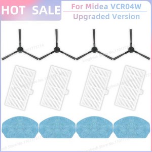 Midea VCR04W IRBIS Bean 0121 Kabum Smart 100 틴도우 Teendow BR151 청소기 호환 교체 부품 - 브러시 HEPA 필터 걸레 천 고무 스트, 10) SET J, 1개