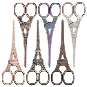 에펠탑 고급 엔틱 가위, 레인보우, 1개