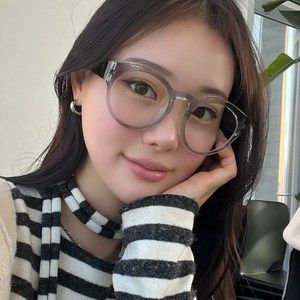 하루홀릭 국내생산 원형 오버사이즈 하드 멀티 코팅 블루라이트 차단 뿔테안경