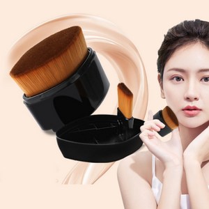 NF 뉴 페이스 파운데이션 메이크업 브러쉬 모공 브러쉬, 블랙, 1개