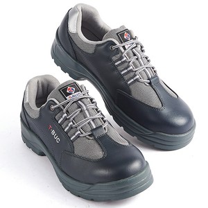 통풍 메쉬 천연 소가죽 경량 안전화 TB-402