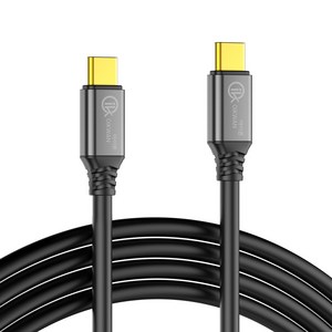 아이퀸 초고속충전 케이블 썬더볼트 C to C PD 타입 100W USB3.1 Gen2 미러링케이블 (다기능 케이블), 5m, 길이 : 5M, 1개