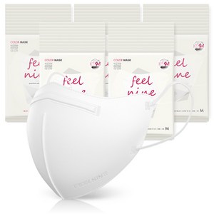 필나인 라이트 핏 2D 보건용 마스크 KF94 중형, 1개입, 50개, 스노우화이트