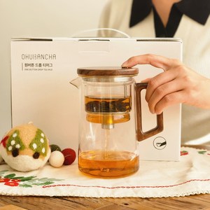 오후반차 원버튼 드롭 티머그 표일배 티메이커 티팟 800ml, B형, 1개