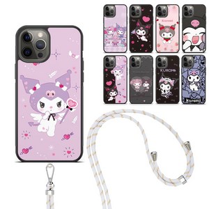 아이폰7 아이폰8 SE2 SE3 쿠로미 목걸이 스트랩 케이스 귀여운 캐릭터