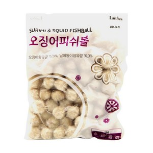 랜시 냉동 오징어피쉬볼, 6개, 1kg