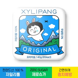 자일리팡 핀란드산 100% 자일리톨 사탕 오리지널맛, 1개, 40g