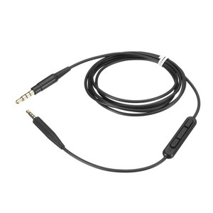 3.5 ~ 2.5 보조 케이블 잭 3.5 mm ~ 잭 2.5 mm 오디오 케이블 QC35 QC25 OE2, 검은색