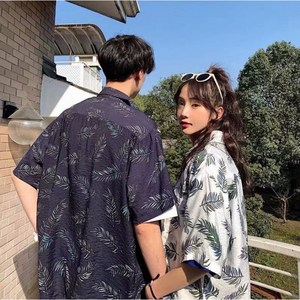 블루카우 남녀공용 하와이안셔츠 반팔 여행