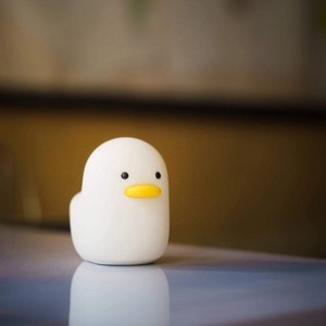 귀여운 오리 실리콘 아이방무드등 수면등 Duck mood light kids lamp, 앉았덕