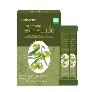 뉴트리가든 엑스트라버진 유기농 올리브오일 100 스틱 30포, 1개, 300ml