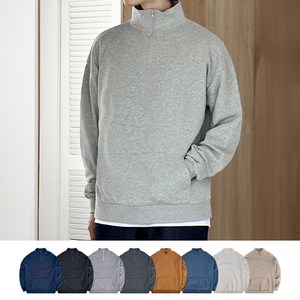 데이즈 남녀공용 루즈핏 반집업 아노락 맨투맨