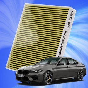 BMW M5 F10 F90 5세대 6세대 전차종 자동차 에어컨 히터 필터 초미세먼지 차단 활성탄 필터 H11, 1개, M5 6세대[F90](18~)-A43