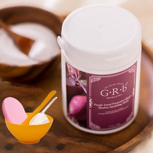 [G.R.B] 셀프 홈 에스테틱 집에서 받는 피부관리 피부 보호막 모델링 고무팩 500g + 팩도구, 자색고구마&콜라겐, 팩도구3종+핑크해면