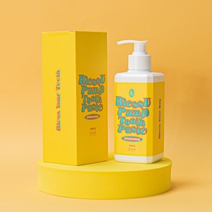입냄새제거 블레쥬 펌프치약 화이트닝_300g 대용량치약 미백치약 루이보스오렌지향 선물용 집들이선물, 300g, 1개