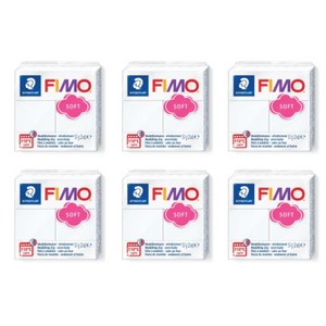 피모 소프트 / fimo 폴리머클레이 스컬피, 0번 화이트, 6개입