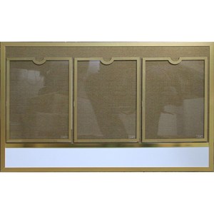 대일상사 펄알미늄 골드 실버 포켓 3구(3장) 게시판 아파트/엘레베이터/승강기, 금색알미늄