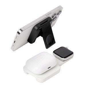 맥세이프 충전기 아이폰 애플워치 3in1 고속 올인원 에어 무선충전기, 1개, 화이트