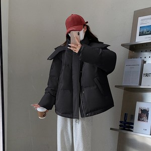 ANYOU 여성 패딩점퍼 루즈 핏 보온식 경량패딩 캐주얼 겨울잠바