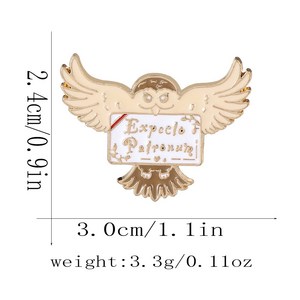 마법사 컨셉 브로치 패션 포인트 마법 뱃지 부엉이