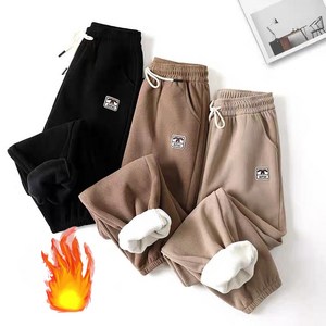 포고티 여성 기모 골덴 조거팬츠 도형포인트